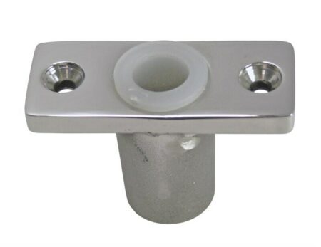 Soporte chumacera montaje plano inox. L:61mm