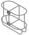 Soporte defensa doble recto ancho 190mm