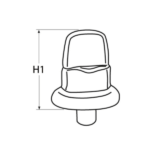 Botón giratorio DOT-Common Sense para orificio perforado