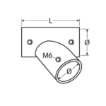 Conector en T 60º