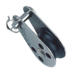 Polea minibloc con cojinete deslizante y pernio inoxidable 316 A4