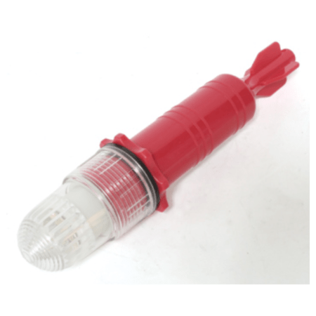 Luz Destellante LED Con Celula Foto Activada Torpedo Amarillo