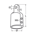 Tapa superior con 2 tornillos, resistente
