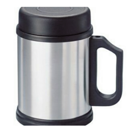 Taza café inoxidable 0,35 litros con tapa