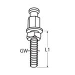 Tornillo Minax con rosca métrica