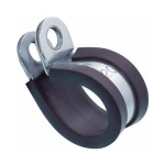 Abrazadera con goma A2 DIN 3016