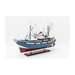 barco atunero azul deco batela L58 cm