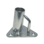 Base triangular candelero inoxidable A4 Tubo Ø25mm
