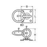 base ojo anilla inox a2 304 ancho 30 mm