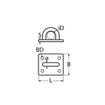 base pasacabos troquelado rectángulo inox a2 304 (2)
