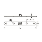 bisagra acero inoxidable A4 316 a