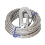 Cable de winch con gancho 5mm ( 6 metros o 10 metros) Remolque