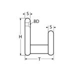 colgador inoxidable a2 304