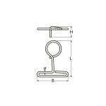 cornamusa para pantalán inox a4 316