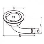 ventilacion del tanque de descarga 90� inox 316