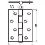 bisagra servicio pesado inox 304 a2