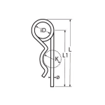 pasador R inox a2 ojal