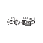 pestillo regulable candado inox A2 304