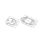 pletina doble simple inox 316 a4