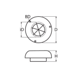 respiradero cúpula tapa d200 inox a2