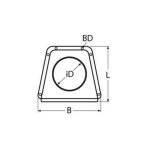 respiradero inoxidable 304 A2 barco velero