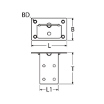 soporte de mesa adaptable b