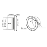 Soporte Recto Para Tubo Ventilacion y Aireacion Nuova Rade