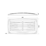 Rejilla de Ventilación Rectangular Dividida Nuova Rade