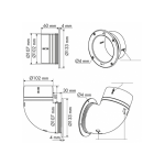 codo conexión tubo ventilación aire