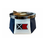 Marine Business Cenicero en Cuero con Tapa Sport para barco Windproof