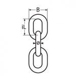 Cadena Calibrada Inox DIN 766 DE 2mm ISO 4565 – 1 Metro
