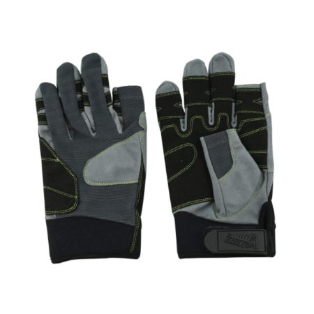 Guantes 2 Dedos Cortos Amara Gris Negro Lalizas