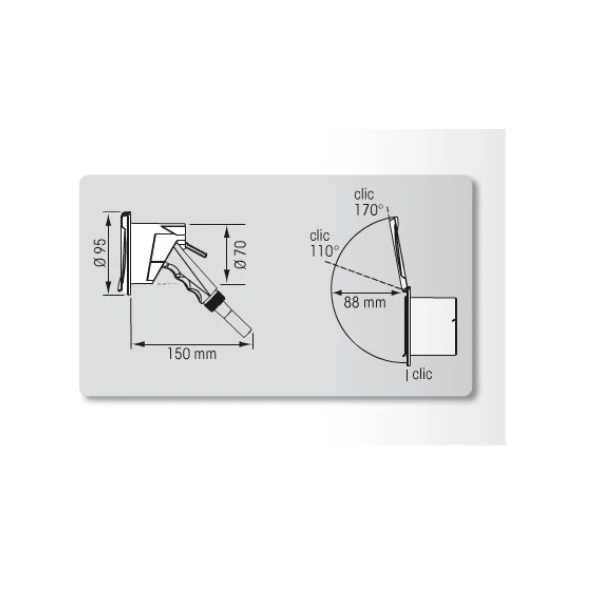 Caja Simple para Ducha Embarcación Nuova Rade Caja Simple para Ducha Embarcación Nuova Rade