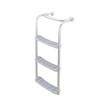 Escalera para Espejo de Popa con Faldon o con Plataforma Plastimo