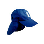 Gorra con Protector de Cuello color azul