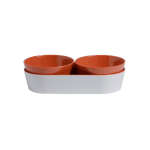3 Cuencos aperitivo de melamina Harmony Coral 3 pcs.