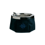 Cenicero para barco de Cuero con Tapa antiviento azul marino