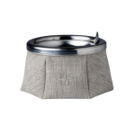 Cenicero de Cuero para barco con Tapa windproof color Stone