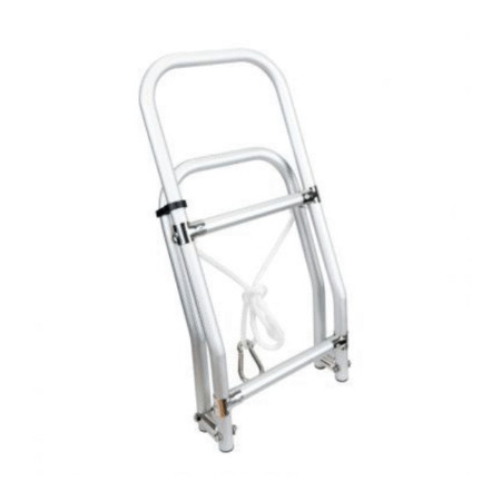 Escalera aluminio plegable para embarcaciones neumáticas