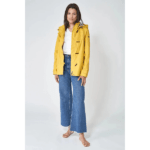 Chubasquero impermeable clásico mujer con forro a rayas