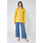 Chubasquero impermeable clásico mujer con forro a rayas