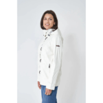 Chubasquero impermeable clásico mujer con forro a rayas