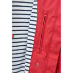 Chubasquero impermeable clásico mujer con forro a rayas