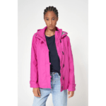 Chubasquero impermeable clásico mujer con forro a rayas