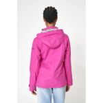 Chubasquero impermeable clásico mujer con forro a rayas
