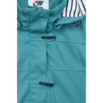 Chubasquero impermeable clásico mujer con forro a rayas