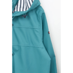 Chubasquero impermeable clásico mujer con forro a rayas