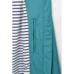 Chubasquero impermeable clásico mujer con forro a rayas