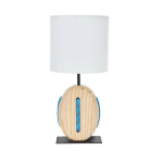 Lámpara de madera y cuerda