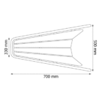 Plataforma de Proa Teca y Acero Inoxidable con Roldanas Simple